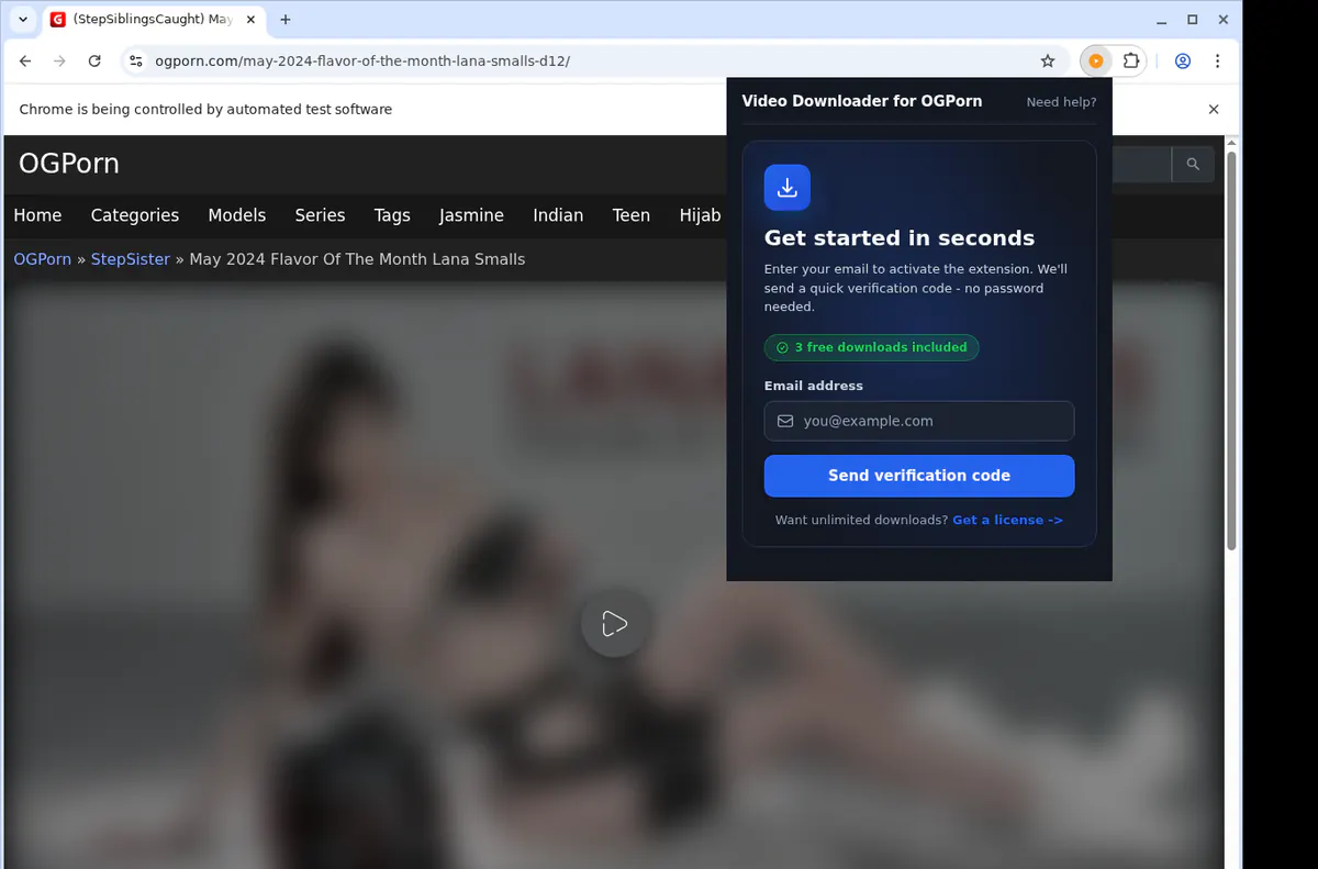 Ogporn Video Downloader browser extension screenshot 5